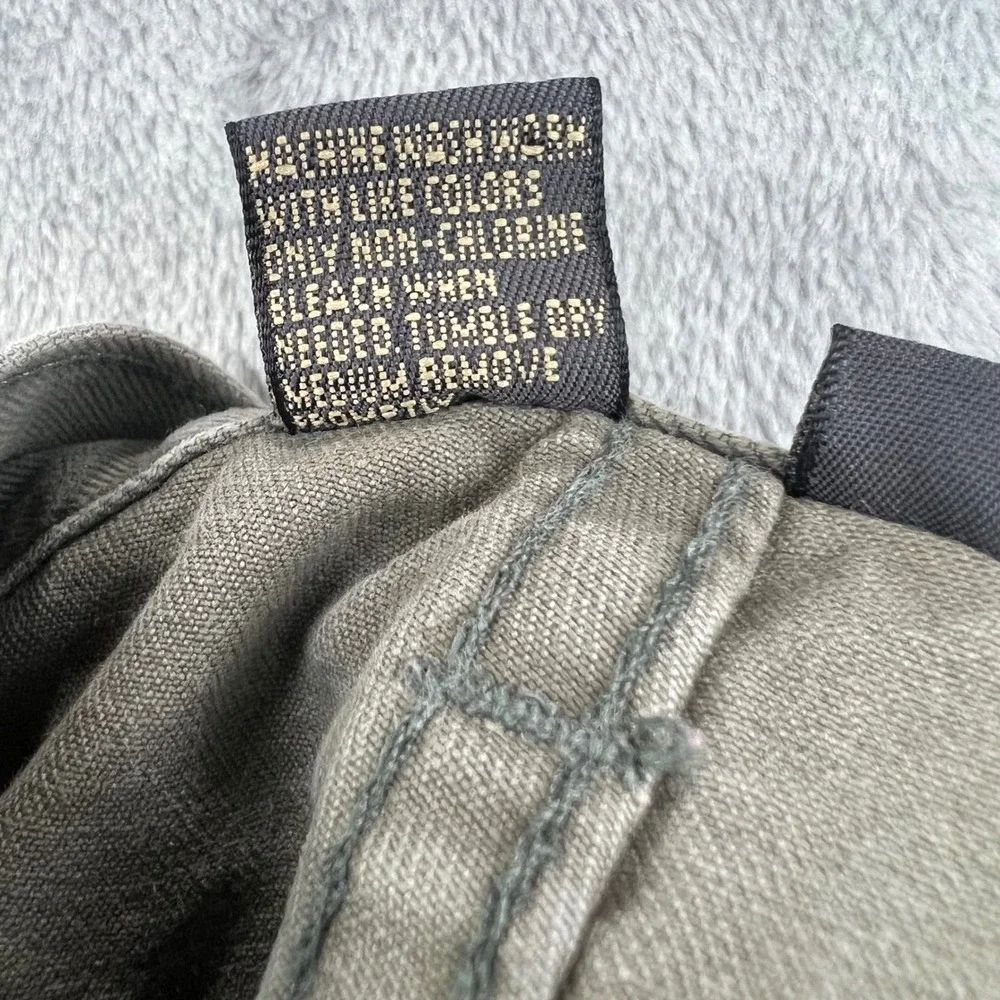 BANANA REPUBLIC Chinos Mens 40L Olive Green Cotton Twill Button‎ Fly USA